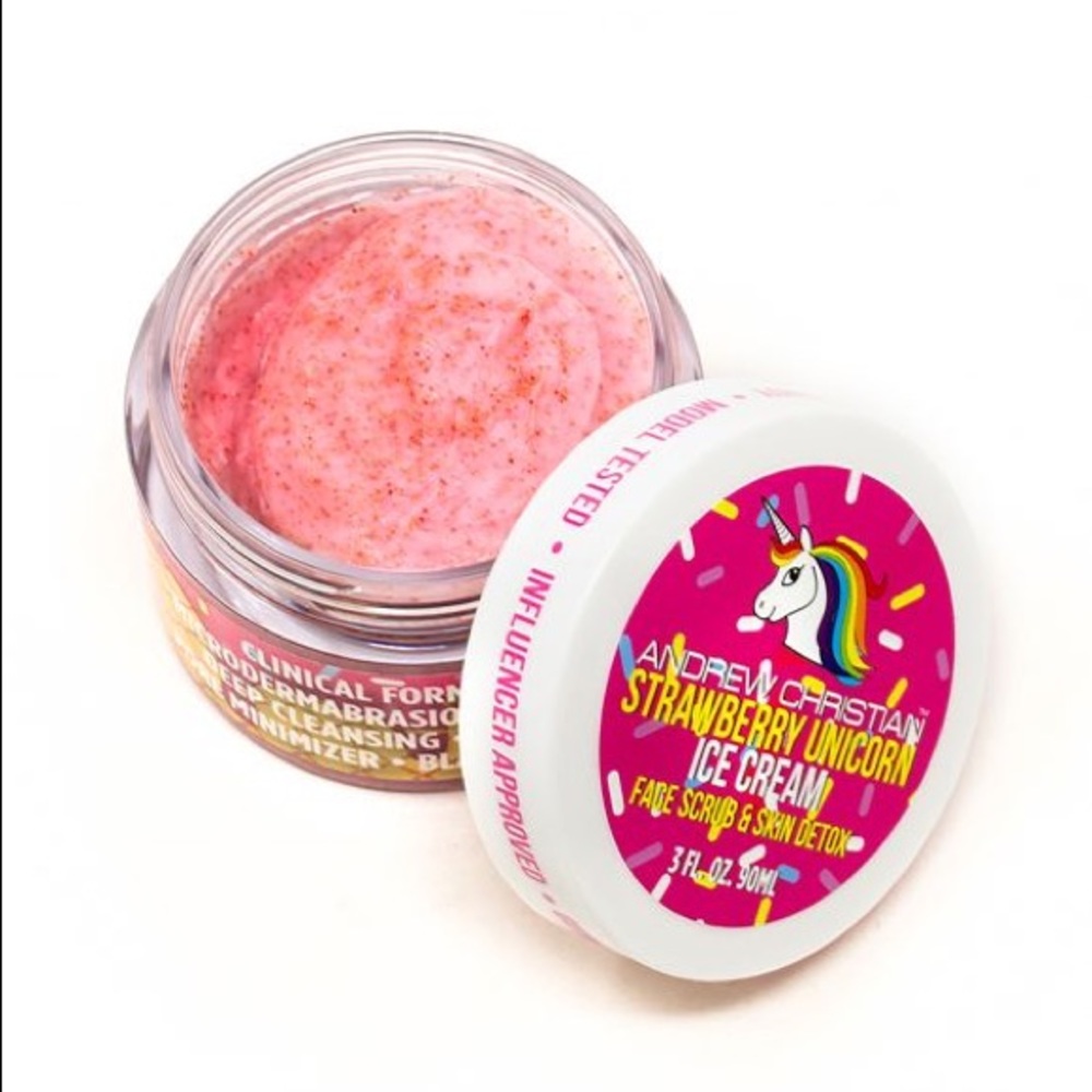 Strawberry Ice Cream Face Scrub & Skin Detox